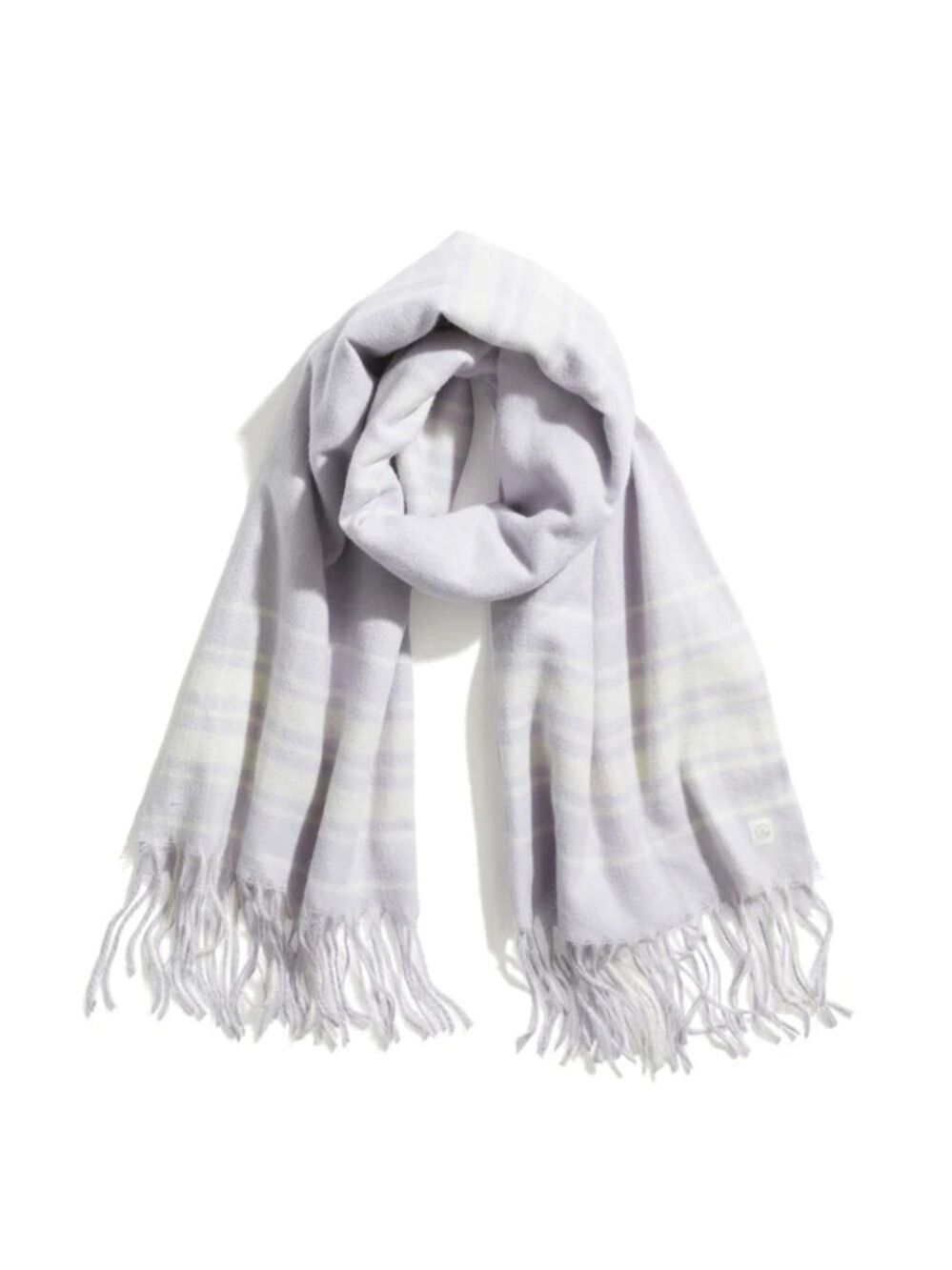 Marine Layer Scarf Plaid Lavender Plaid